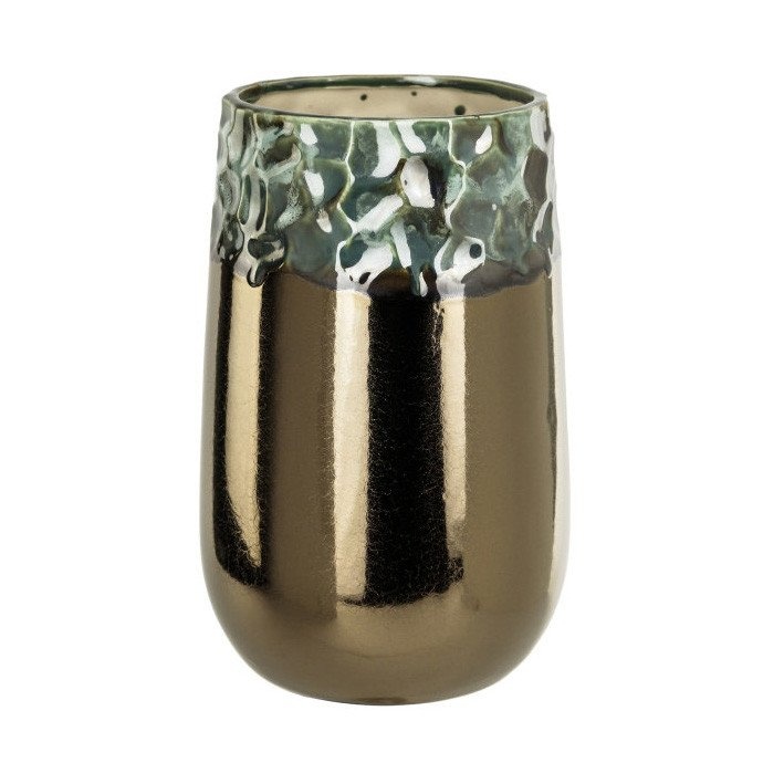 Ваза керамічна PTMD BLING vase round high s copper 20.0 x 14.0 см. 670 620-PT 670620-PT фото