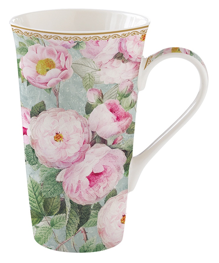 Чашка Easy Life ROSES IN BLOOM 600 мл. Fine China (R1462-ROBL) R1462-ROBL фото