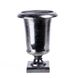 Ваза алюмінієва PTMD ALU vase round chalice l black 28.0 x 20.0 см. 656 678-PT 656678-PT фото 1
