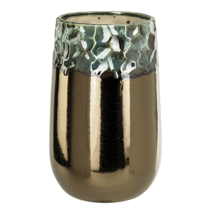 Ваза керамічна PTMD BLING vase round high l copper 25.0 x 16.0 см. 670 621-PT 670621-PT фото