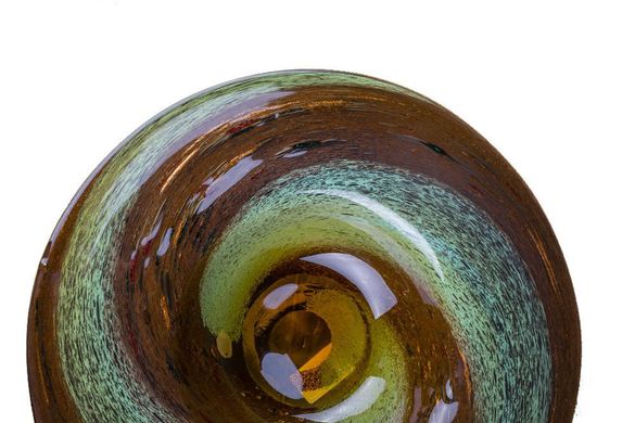 Ваза скляна Gilde GLASS Bowl AmbraBunt 8.0 x 35.0 см. 39440-GLD 39440-GLD фото