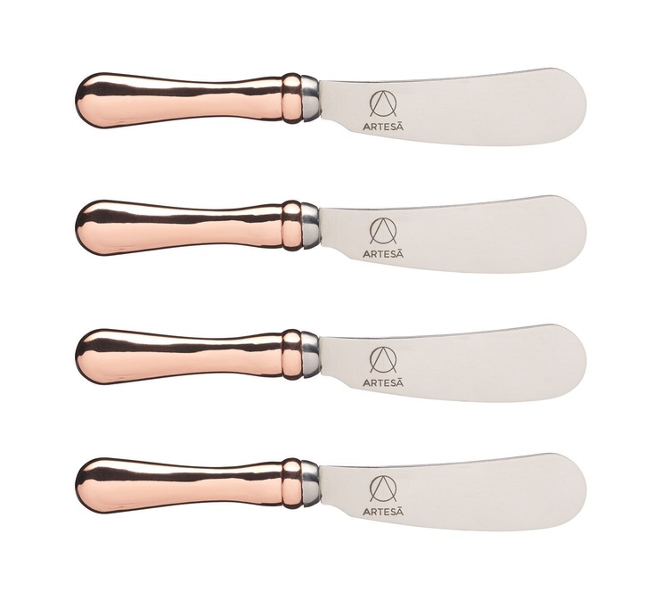 Комплект бутербродних ножів (4 шт.) Artesa STAINLESS STEEL BUTTER KNIFE SET, в коробці (ARTBUTKNPK4) ARTBUTKNPK4 фото