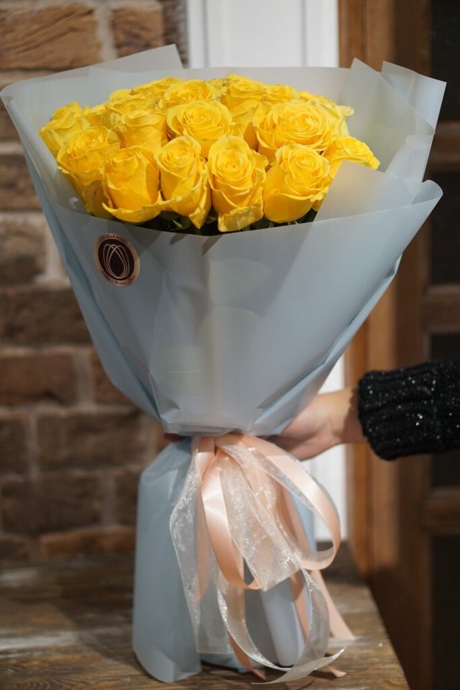 Букет Жовті троянди бк2265