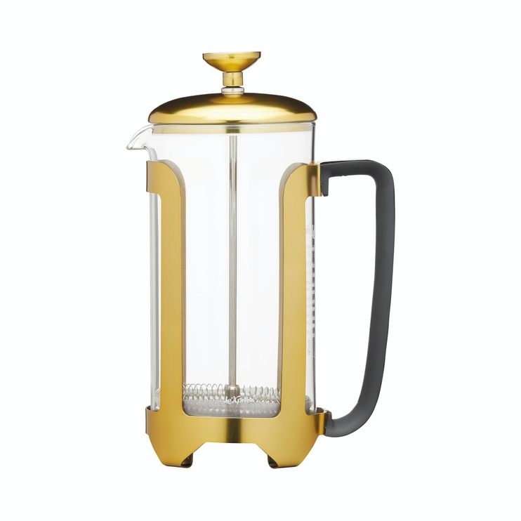 Френч-прес 10 років гарантії Le'Xpress 1 LITRE BRASS FINISH STAINLESS STEEL, EIGHT CUP CAFETIÈRE, GIFT TAGGED, 1000 мл. (KCLXCAFE8CPBRS)