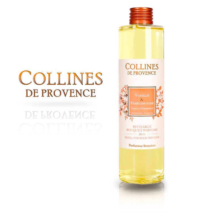 Наповнювач для Аромадифузору Collines de Provence DUO Vanilla & Grapefruit 250 мл. C2848VPA C2848VPA фото