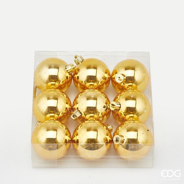 Подвiс-декор (Комплект 9шт.) EDG POLY 06CM LUCID CF9PZ PVC Gold (676498-010) 676498-010 фото
