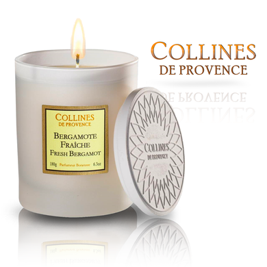 Ароматична свічка Collines de Provence LES NATURELLES Fresh Bergamot 180 гр. C0108BFR C0108BFR фото