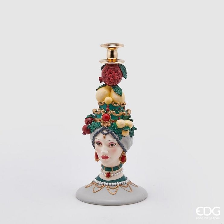 Підсвічник EDG SICILY POLY H36 D17 Green (714689-700) 714689-700 фото