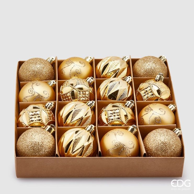 Подвiс-декор (Комплект 16шт.) EDG POLY MIX 60MM CF16PZ PVC Light Gold (676950-090) 676950-090 фото