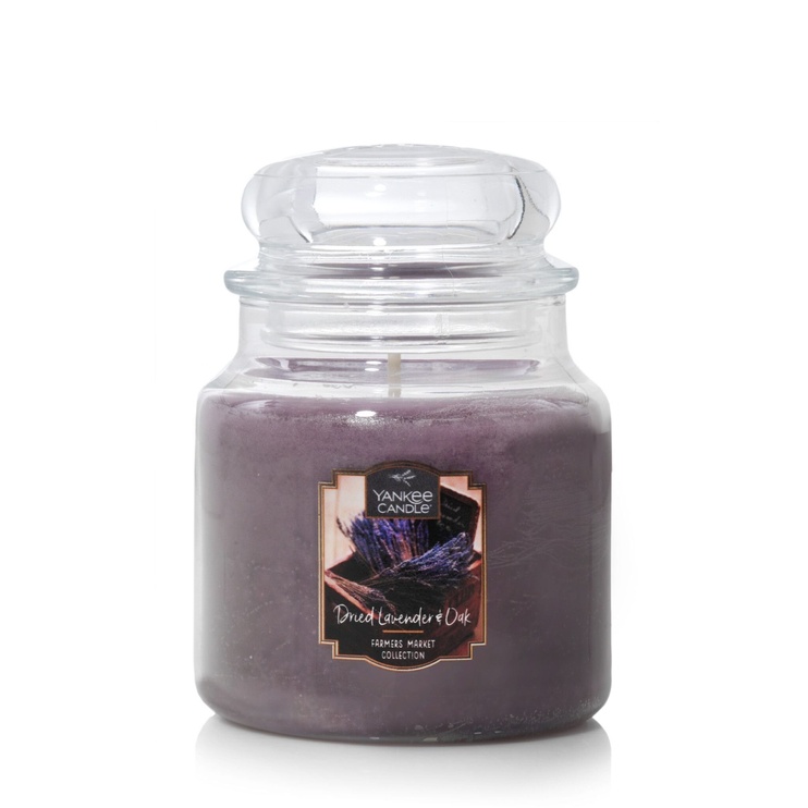 Ароматична свічка Yankee Candle CLASSIC MEDIUM до 75 годин горіння. Dried Lavender & Oak (1623468E)