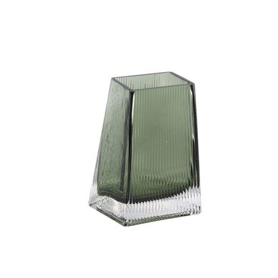 Ваза PTMD ALESE RECTANGLE S (9,5x15x26) Green (707615-PT) 707615-PT фото
