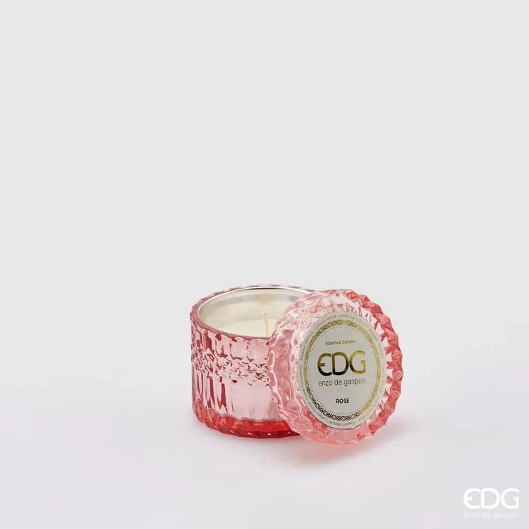 Ароматична свічка EDG CANDELA CRYSTAL NEW H8,5 D9 rose (614077-RR0) 614077-RR0 фото