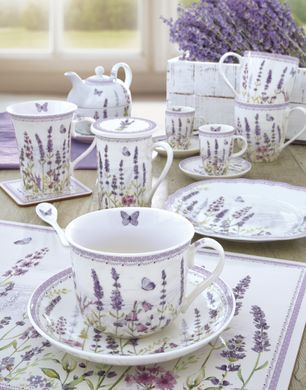 Чашка с заварником Easy Life LAVENDER FIELD 300 мл. Fine China (R0280-LAVF) R0280-LAVF фото