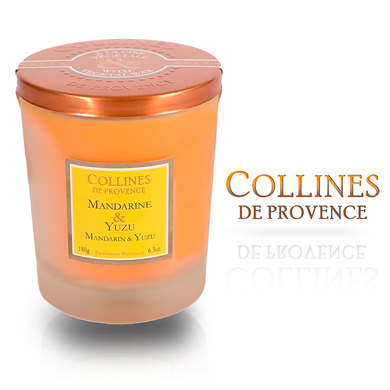 Ароматична свічка Collines de Provence DUO Mandarin & Yuzu 180 гр. C2808MYU C2808MYU фото