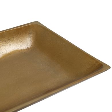 Блюдо для сервірування PTMD CLEMENTE RECTANGLE (54x18x10) Gold (706317-PT) 706317-PT фото