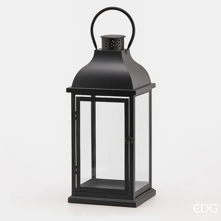Світильник (ліхтар) для свічки EDG METAL QUAD.SR3PZ H40 Black (606592-900-H40) 606592-900-H40 фото