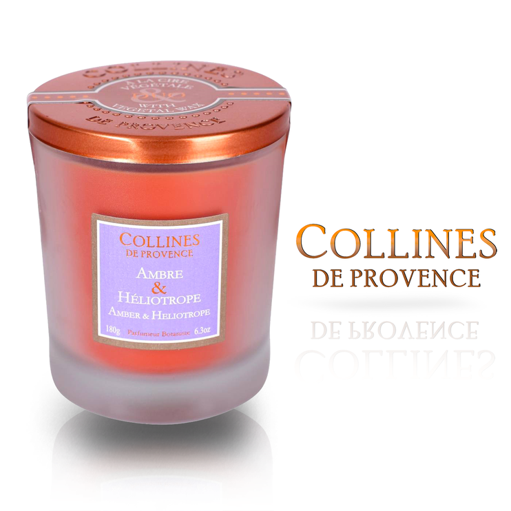 Ароматична свічка Collines de Provence DUO Amber & Heliotrope 180 гр. C2808AHE C2808AHE фото