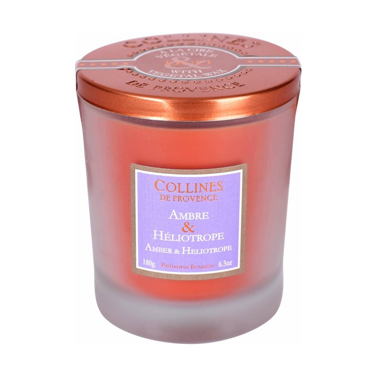 Ароматична свічка Collines de Provence DUO Amber & Heliotrope 180 гр. C2808AHE