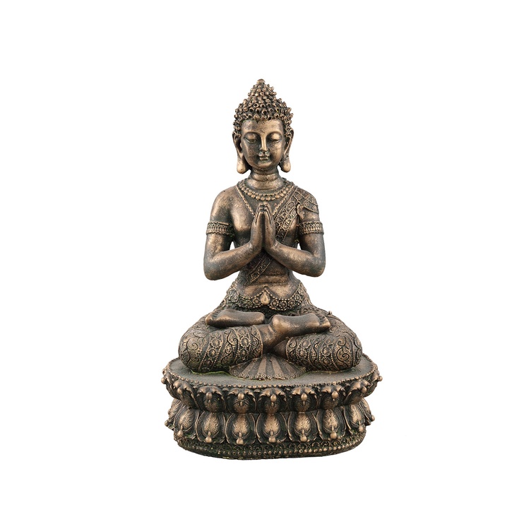 Статуетка (Будда) PTMD LERRY BUDDHA WOMAN (21x14x35) Bronze (706787-PT) 706787-PT фото