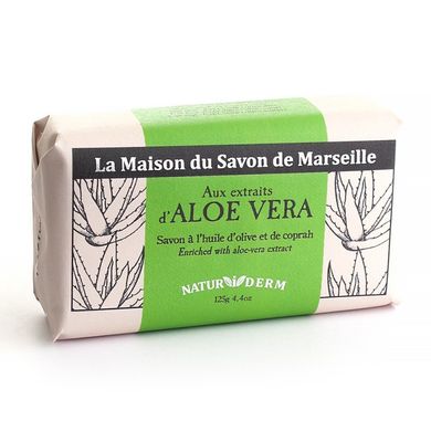 Органічне мило La Maison du Savon Marseille NATUR I DERM - ALOE VERA 125 г M12600 M12600 фото