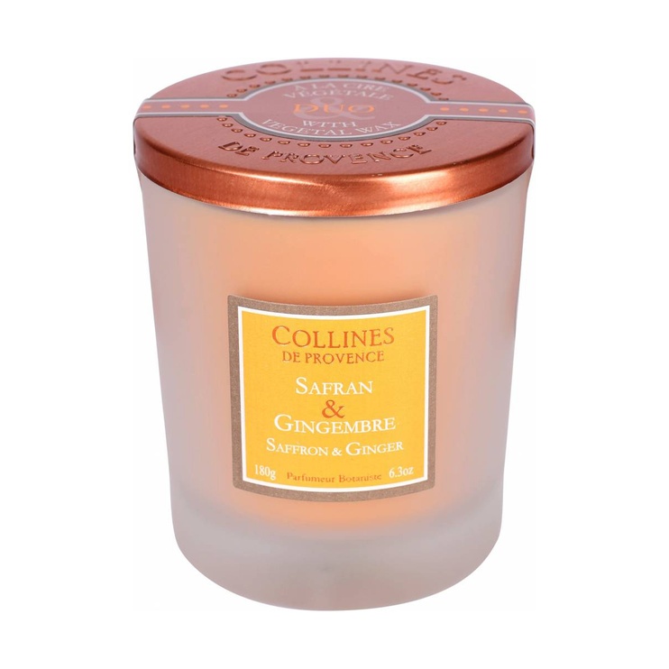 Ароматична свічка Collines de Provence DUO Saffron & Ginger 180 гр. C2808SGI