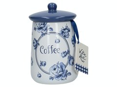 Емкость для кофе Katie Alice INDIGO CERAMIC COFFEE JAR d:10 см. 400 мл. (5176118-KA)