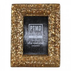 Фоторамка PTMD CURVY gold photoframe l gold 669740-PT, Золотистый