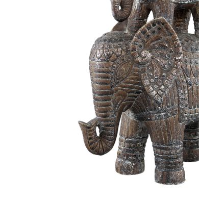 Статуетка (два слони) PTMD DUMBA DOUBLE ELEPHANT (20x10x29) Brown (708290-PT) 708290-PT фото