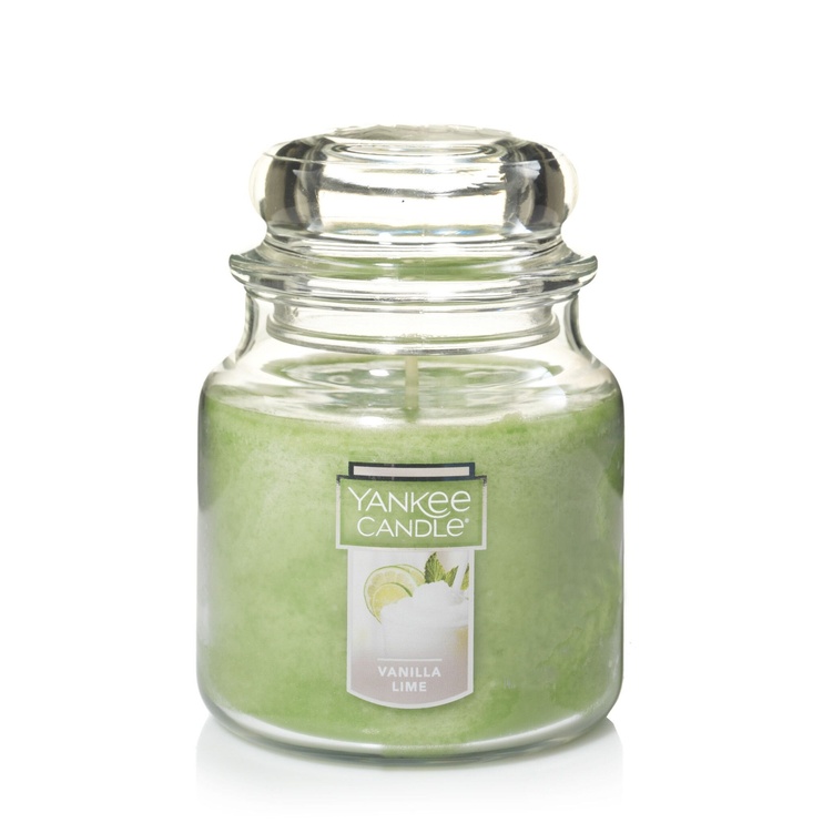 Ароматична свічка Yankee Candle CLASSIC MEDIUM до 75 годин горіння. Vanilla Lime (1107077E)