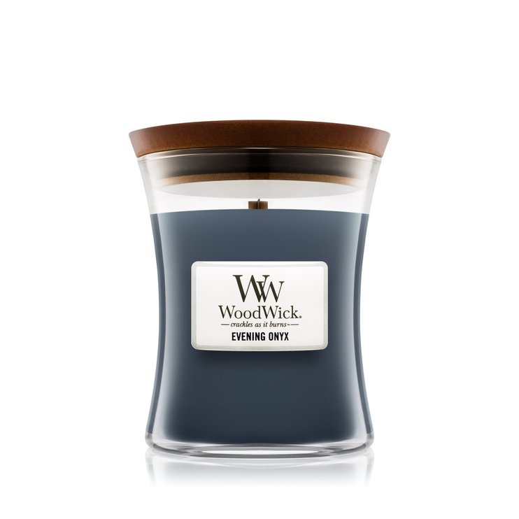 Ароматична свічка Woodwick MEDIUM HOURGLASS 60 годин Evening Onyx (92050E)