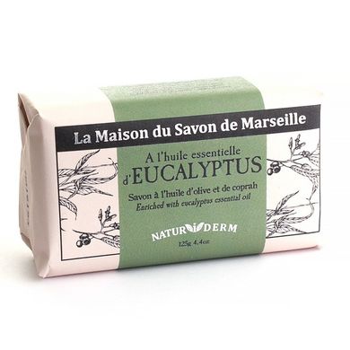 Органічне мило La Maison du Savon Marseille NATUR I DERM - EUCALYPTUS 125 г M12601 M12601 фото