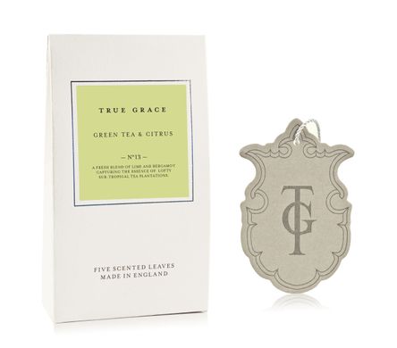 Ароматичне саше (5шт.) True Grace SCENTED LEAVES 5PCS № 13 Green Tea & Citrus VILLAGE арт: SLE5-V-13 SLE5-V-13 фото