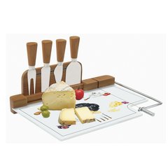Доска для сыра (комплект, 4 ножа) Easy Life KITCHEN BASIC FROMAGES (R0810-KIBF)