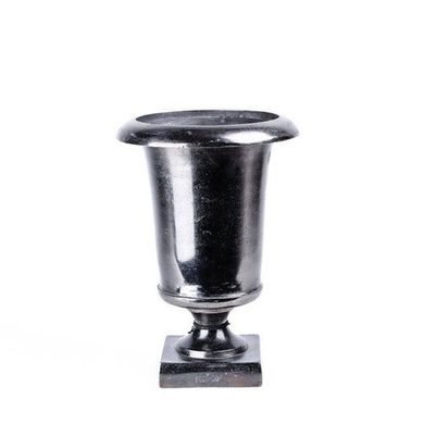 Ваза алюмінієва PTMD ALU vase round chalice s black 18.0 x 14.0 см. 656 672-PT 656672-PT фото