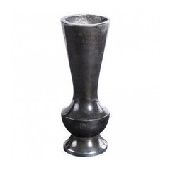 Ваза алюминевая PTMD ALUM vase conincal s black 16.0 x 6.0 см. 648362-PT