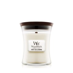 Ароматическая свеча Woodwick MINI HOURGLASS 20 часов White Tea & Jasmine (98062E)