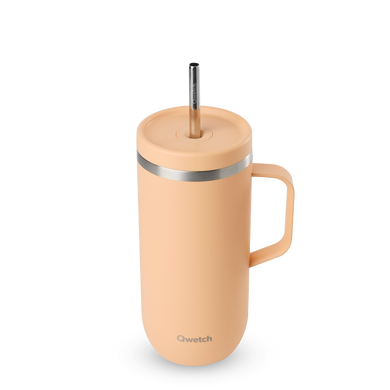 Кухоль (термо) COLD CUP 600 мл. Matt - Abricot (QD3888H) QD3888H фото