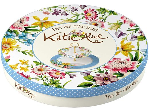 Блюдо (2 рівня) Katie Alice ENGLISH GARDEN CAKE STAND 26/19 d: 26 см. (CAKE3671-KA) CAKE3671-KA фото