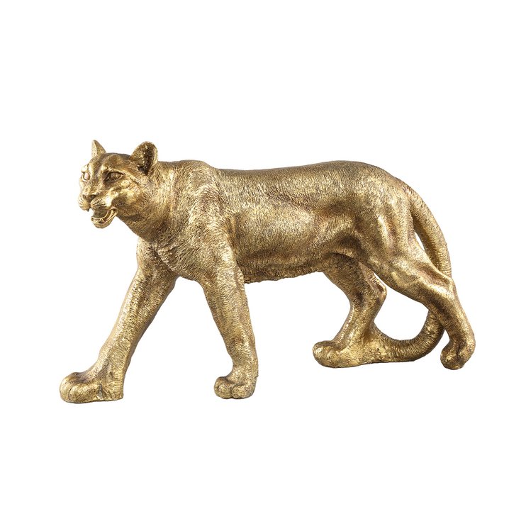 Статуетка (леопард) PTMD ETHAN LEOPARD (71,5x20x43,5) Gold (706653-PT), золото