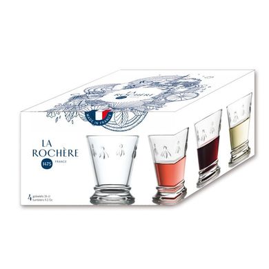 Набір склянок (4 шт.) La Rochere SET DE 4 GOB ABEILLE 6121/01 270мл. (612101S4) 612101S4-LR фото