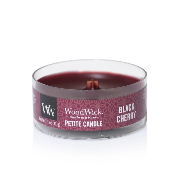 Ароматична свічка Woodwick PETITE CANDLE 7 годин Black Cherry (66100E)
