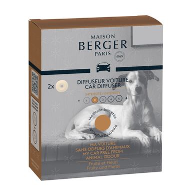 Картридж Аромадифузора в машину (2шт.) Maison Berger for animals bad smells (6416-BER) 6416-BER фото