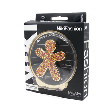 Ароматизатор в машину человечек Mr&Mrs NIKI FASHION Sandal & Incense - Glitter-Orange (JNIKIFASBX004)