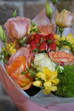 Букет квітів - Тепло бк2055 бк2055 фото