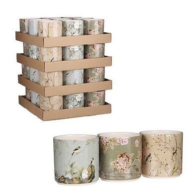 Кашпо MICA POT ROUND GREY GREEN BEIGE 3 Assorted DISPLAY (D:10 x H:10) см. 1056955-EDL 1056955-3-EDL фото