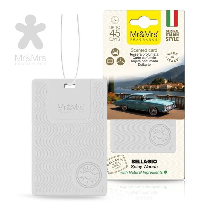 Автомобільний ароматизатор Mr&Mrs LA DOLCE VITA CARDS White Belaggio (JLADVTES01LV00) JLADVTES01LV00 фото