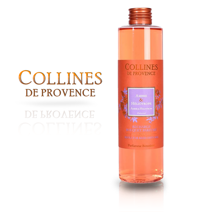Наповнювач для Аромадифузору Collines de Provence DUO Amber & Heliotrope 250 мл. C2848AHE C2848AHE фото