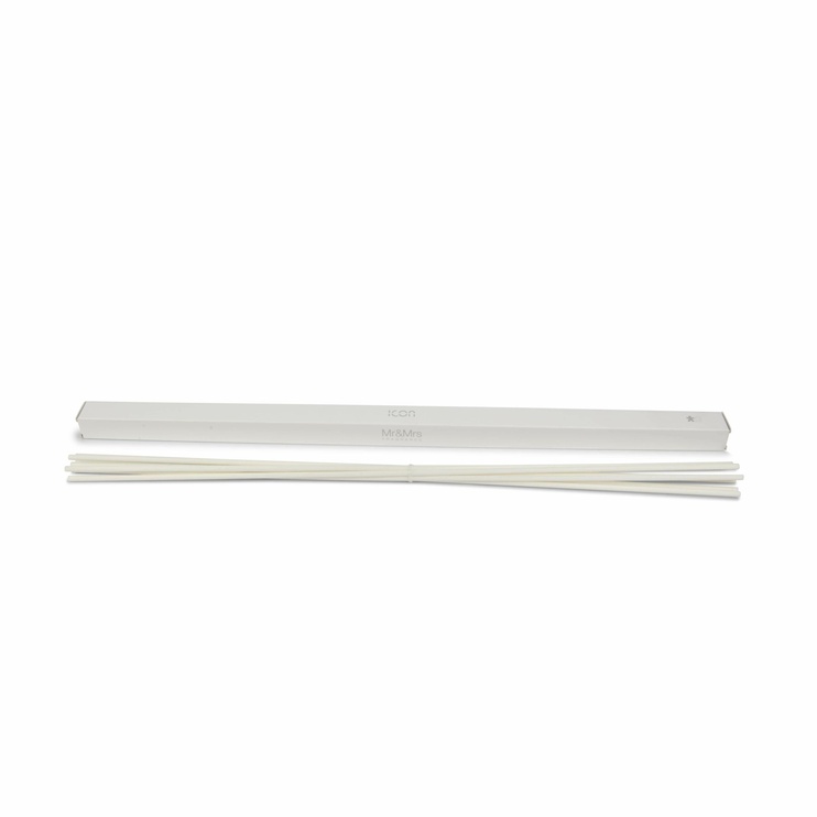 Палички для аромадифузора Mr&Mrs Fragrance (7шт.x 46 см. x 4 мм.) білі, ротангові (1000мл.) (JSTICICW46) JSTICICW46 фото