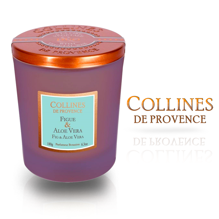 Ароматична свічка Collines de Provence DUO Figue & Aloe Vera 180 гр. C2808FAV C2808FAV фото