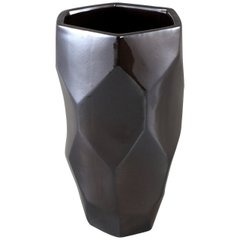 Ваза керамическая PTMD DAVIS vase l silver_nordic_shape 40.0 x 23.0 см. 672251-PT